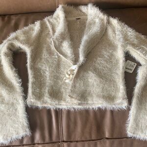 Free People Elegant and Fuzzy Sweater
